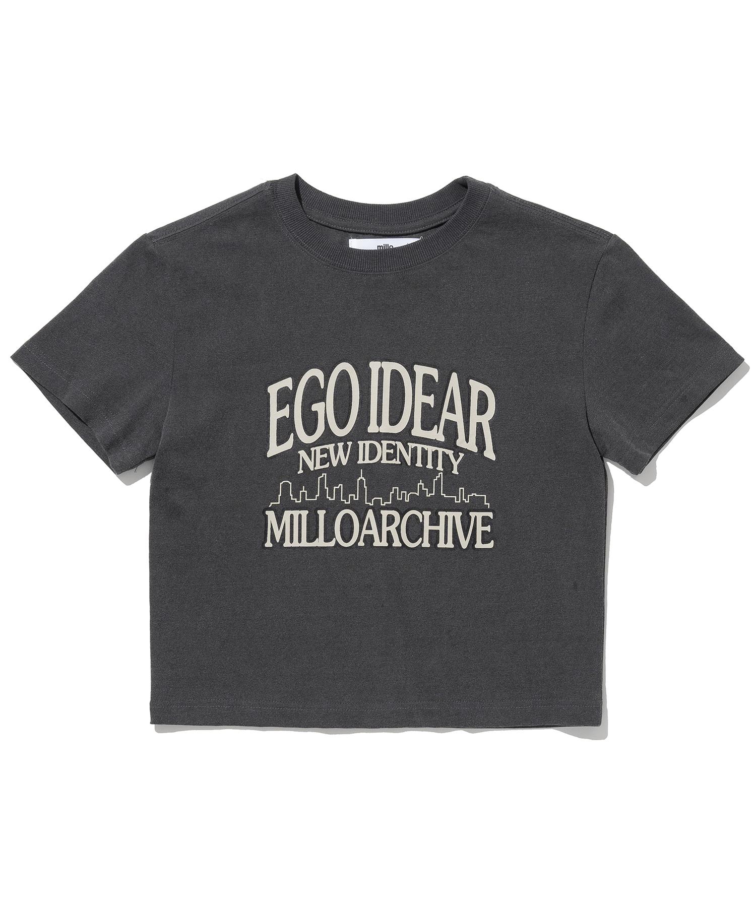 Milo Archive Ego Ideal Arch Crop T-Shirt [Cement Gray] Cement Khaki/S(Women)