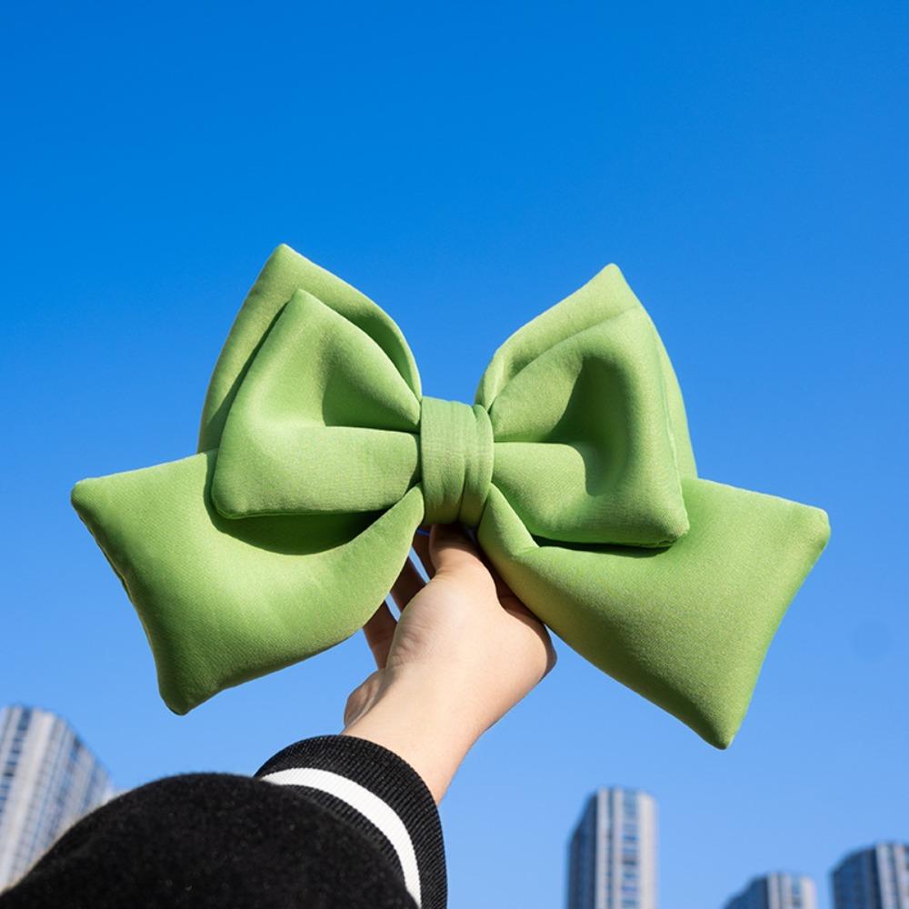 Cloth Cloth Satin Ribbon Bow 12 Colors Helmet Headwear Helmet Bowknot Electric Vehicle Decoration