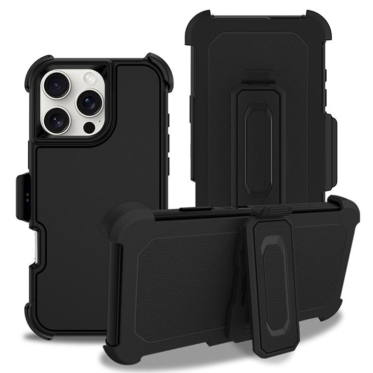 For IP16promax Defender Three-in-one Plus Sliding Sleeve Four-corner Anti-fall Airbag All-inclusive Large Hole Mobile Phone Case