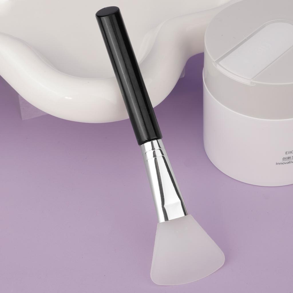 Slant Tail Rod Soft Head Silicone Mask Brush Hydrotherapy Application Mud Film Face Application Silicone Beauty Salon Film Adjustment Brush