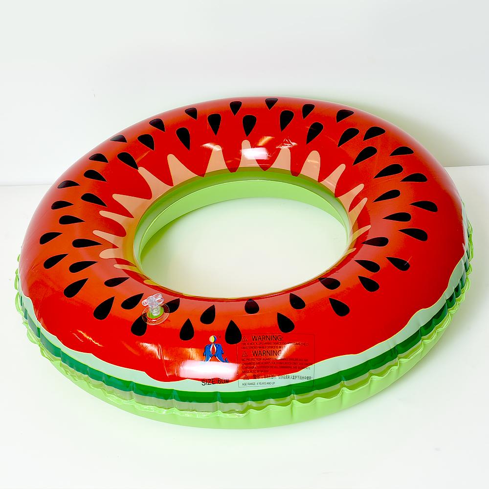 Fruit pattern Swimming ring Inflatable round Summer beach Swimming pool Party swimming Children's swimming ring 60-70-80