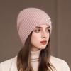 Herbst und Winter Neue Mode Warmer Ohrenschutz Strickmütze Damen Kaninchenfell Wollmütze