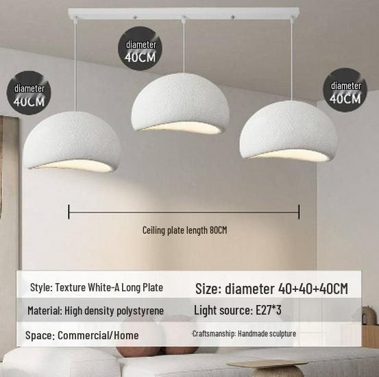 Japanese Cream Style Chandelier for Duplex Lofts, Restaurants, Bars, and Homestays