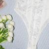 Alluring Lace Patchwork Cutout Bodysuit - Slim Fit Sling Vest