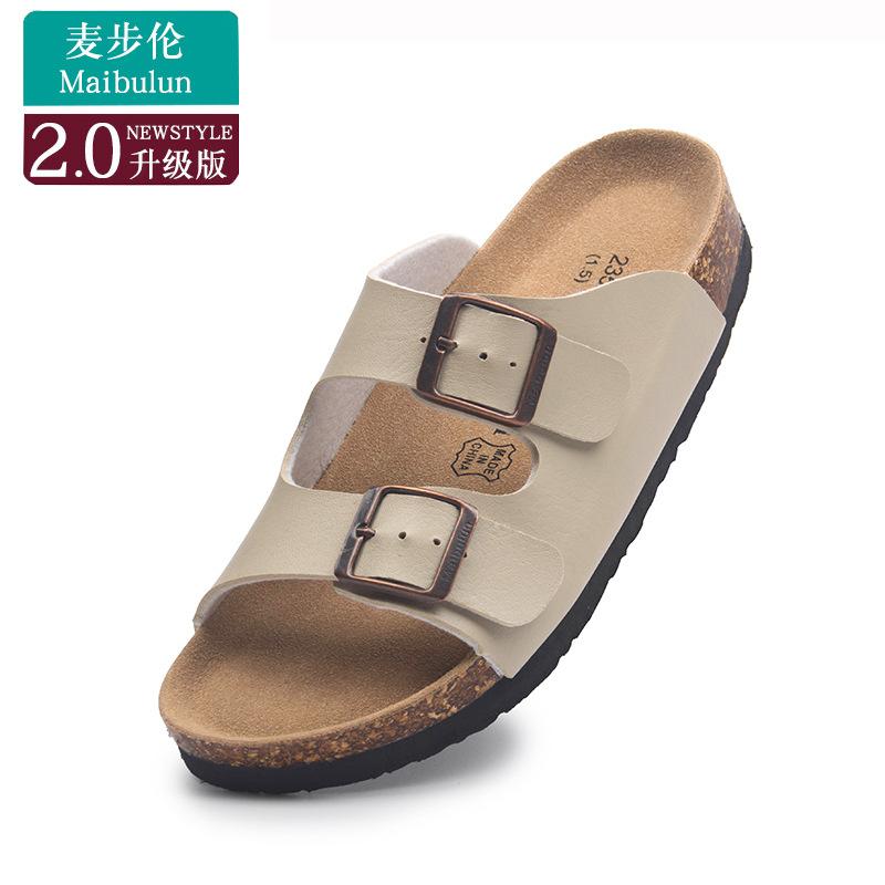 Fashion Astronomy cork slippers men strucplates couple beach slippers casual sandals men summer shoes