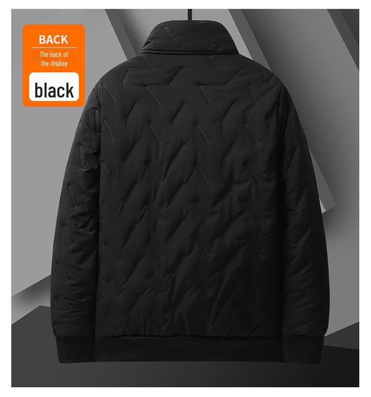 Herren Winter Kurze Lammfell Baumwolljacke - Winddicht, Warm Business Casual Mantel