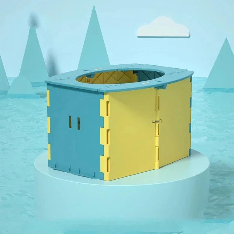 Bærbart babyguttetoalett Toalettsete Babyjentegryte Toalettskål Sammenleggbar pottetreningsgryte Utendørs reisegryter Barnesete Babypotte