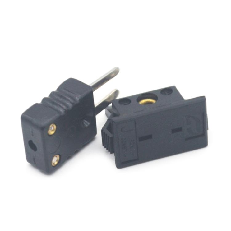 1 Pair Male & Female Thermocouple Plug Adapter Cable Wire Connector J-Typ