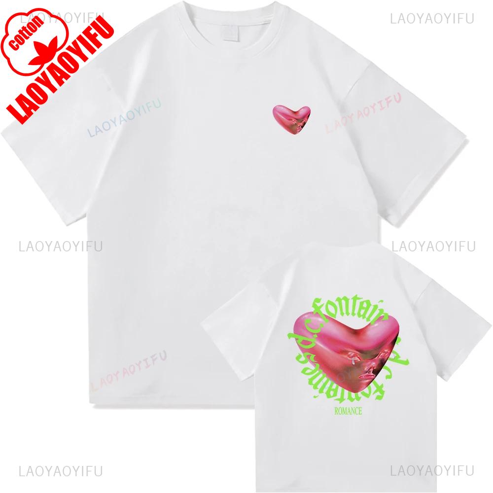 Fontaines D.C.Romance T Shirt In The Modern World Men Clothing Fashion Harajuku T-Shirt Unisex Cotton Streetwear Tees Shirts