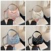 Cute PU Bow Crossbody Bag Single Shoulder Lightweight Leather Handbag Purse Cartoon Mini Shoulder Bag Students