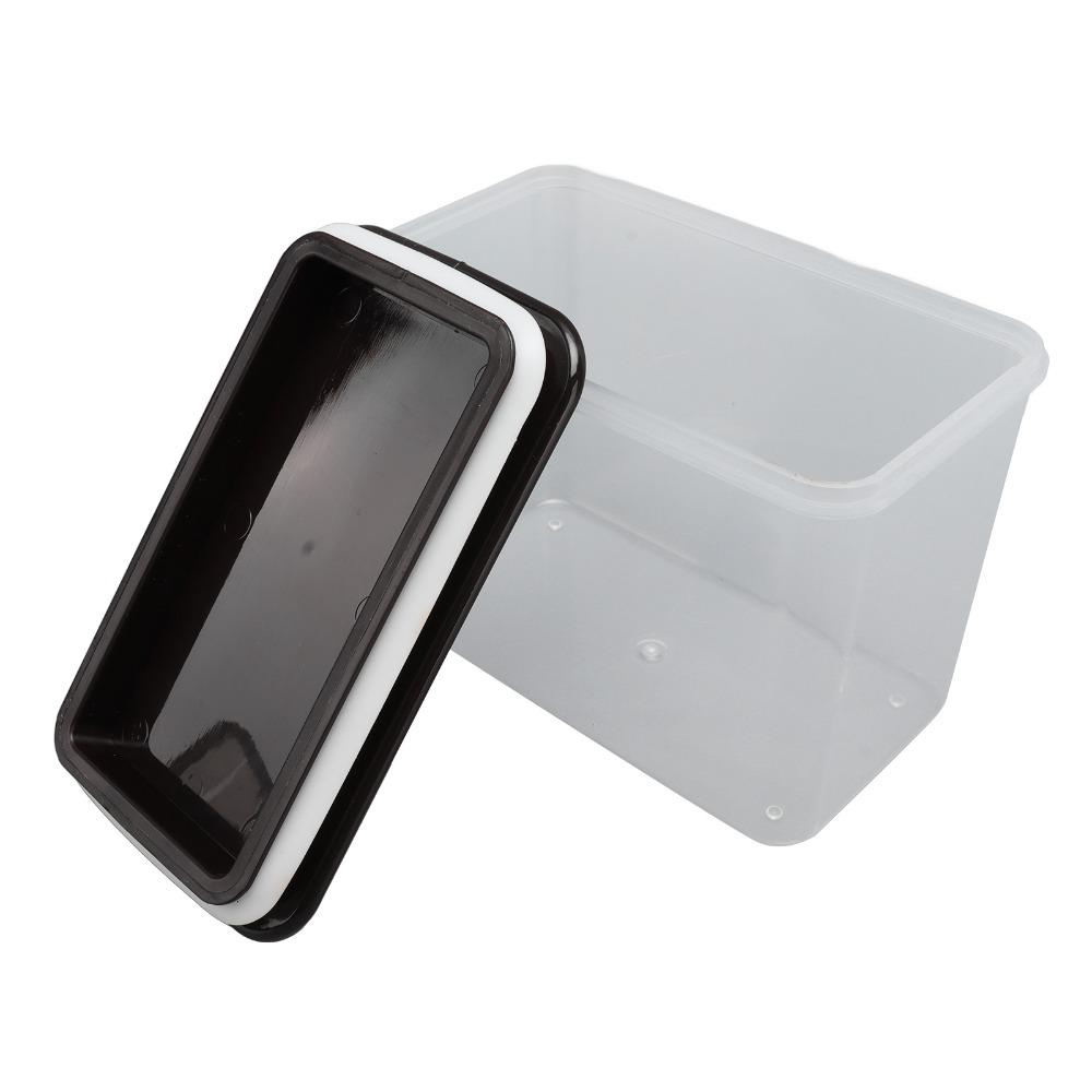 2PCS pp Grain Storage Box Rectangular Cereal Container Durable Sealed Container  Home Kitchen