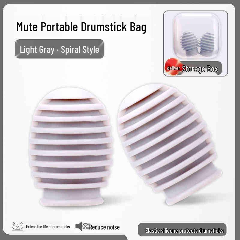 5A Drum Sticks with Silicone Mute Covers for Noise Reduction (2-Pack)