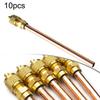 10pc Brass Access Valve Air Conditioner Refrigeration Compressor Maintence Valves Copper Tube Filling Part 3.4Mpa Service Valve