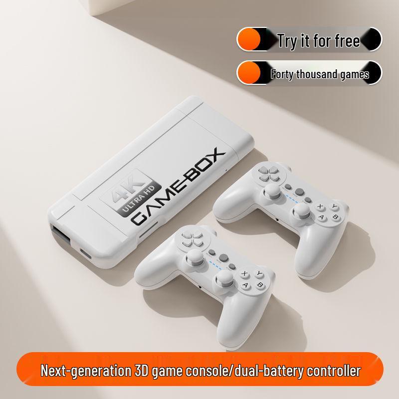 Retro HD TV Game Console: Classic Arcade Racing & Puzzle, Two-Player Sega Edition