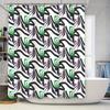Geometric Shower Curtain Modern Abstract Art Waterproof Fabric Bathroom Decor Liner Sets Vintage Pattern Backdrop