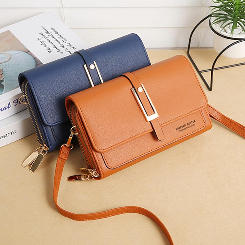

Yogodlns Повседневный клапан Мобильный телефон Сумка плечо для женщин PU Кожа Crossbody Сумки Простые дамы Кошелек Клапан Сумочка Сумочка