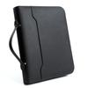 Multi-Functional A4 PU Leather Ring Binder & Zipper Handbag