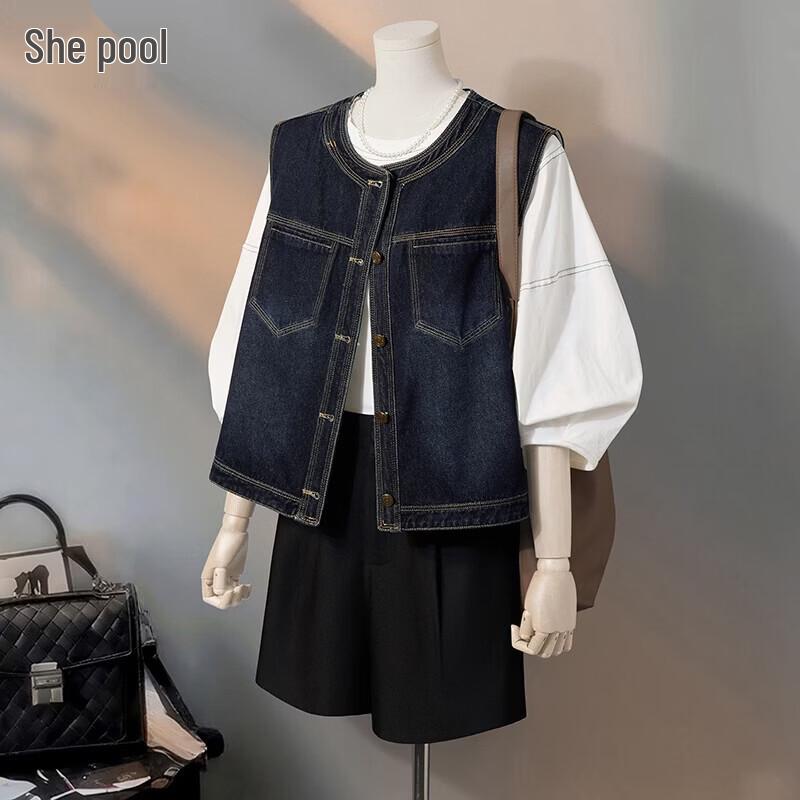 Women s Vintage Denim Vest M