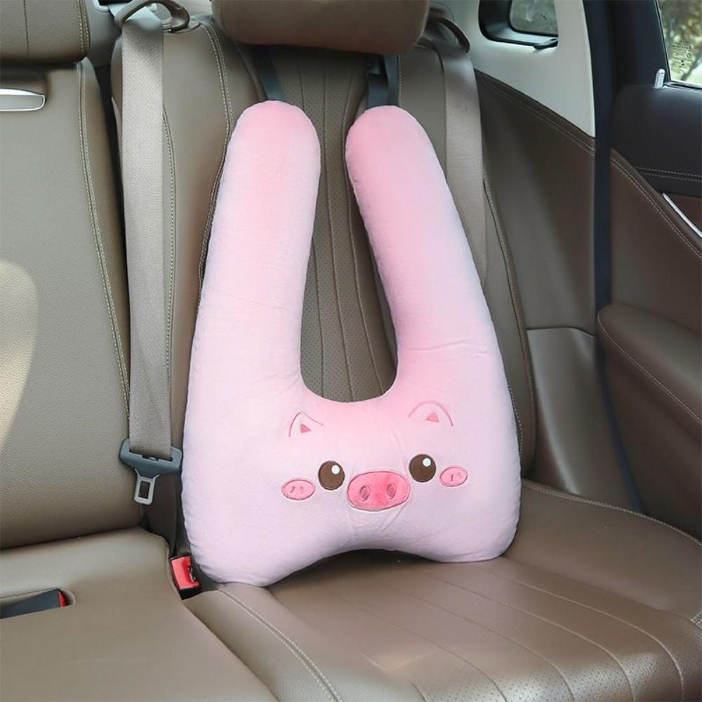 Cartoon Car Seat Cushion Comfortable Seat Belt Cover Kids Car Pillow  Relieve Seat Belt Pressure