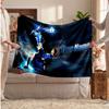 Cristiano Ronaldo Personalized Fleece Blanket With Football Logo, Custom Name Text Soft Warm Home Throw Blanket