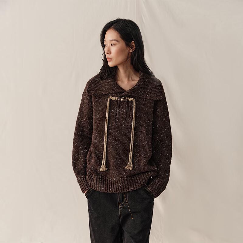 GREEN BELT Women's Toggle Button Pullover Sweater