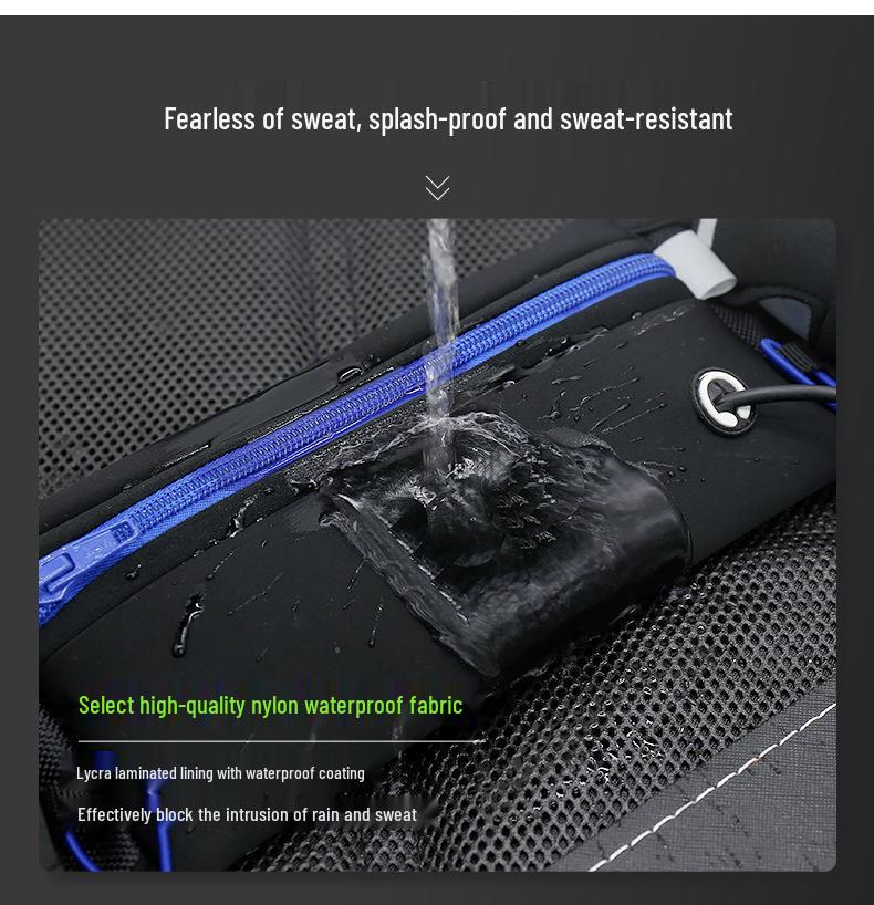 Men's Multifunctional Sports Waist Bag with Phone and Water Bottle Holder - Large Capacity, Wear-Resistant