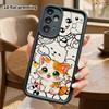 Phone Case: 2D Flat, Suitable for Samsung Galaxy A34 A35 M05 M06 S20 S22 S21 FE Plus 5G Protective Case, Orange and White Kitten, Perfect Holiday Gift