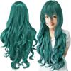 Synthetic Hair Forest Green Lolita Cosplay Wig Curly Sailor Pluto Anime Wigs Tsuyu Asui Halloween Costume Wig for Girl