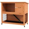 Small Animal Hutch/small Animal House/rodent Hutch, Weatherproof, 2 Base Trays, 123 X 63 X 112 Cm, Orange