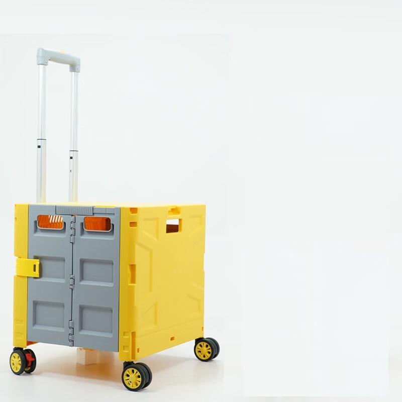 Foldable Shopping Cart with Lid and Universal Wheels