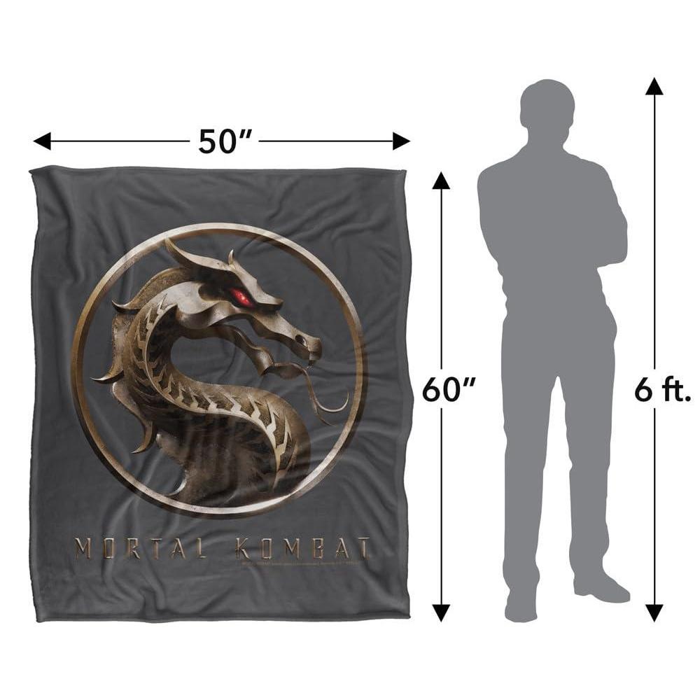 Mortal Kombat Fleece Logo Throw