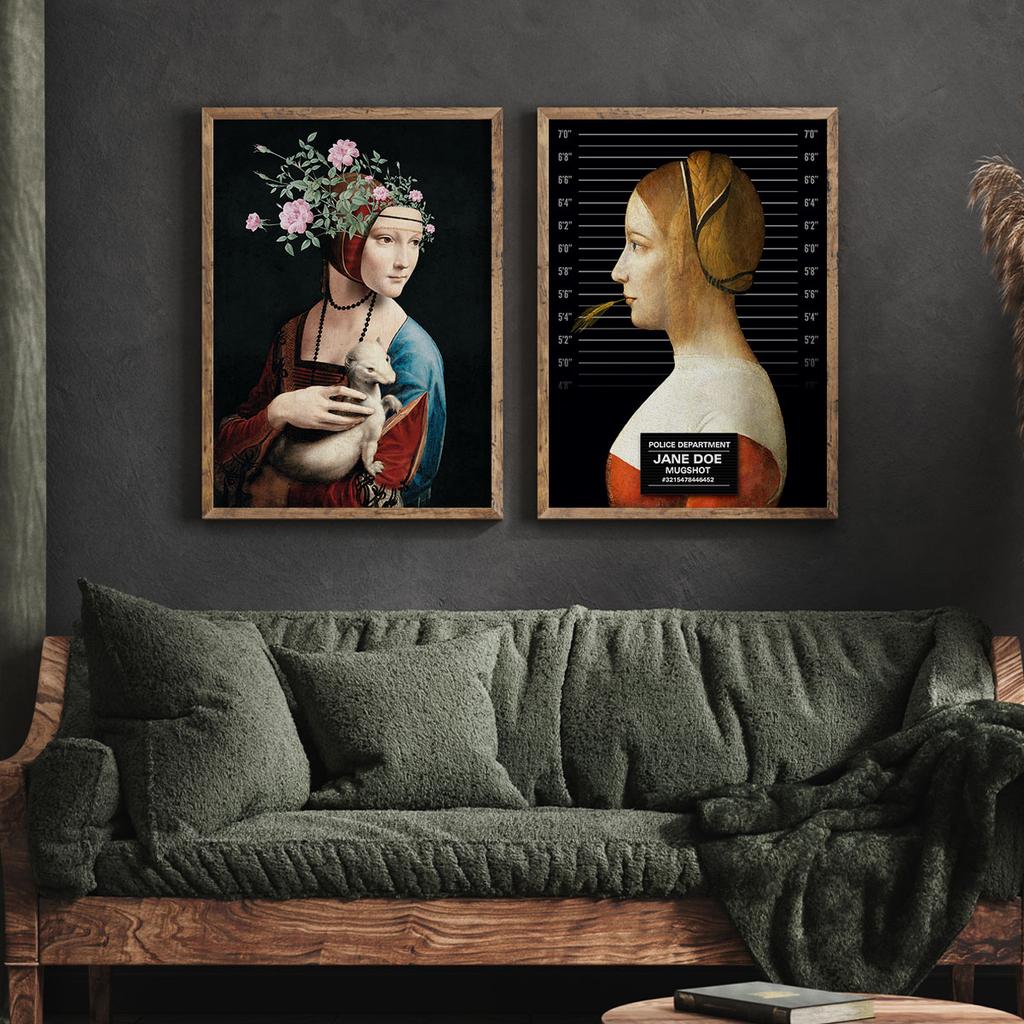 Zestaw dwóch plakatów sztuka pop art