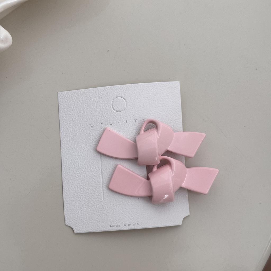 Mini Hair Pins and Clips Korean Accessories for Women Girl Bow Leading Fashion Trendy Popular Cute Kawaii Sweets Kpop  Fairy