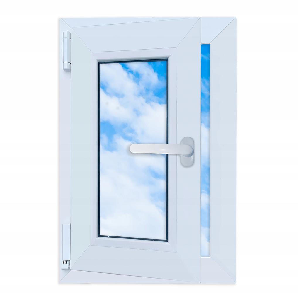 Ventana de PVC Blanca 40x60 Izquierda 400x600 mm Oscilobatiente, Doble Acristalamiento