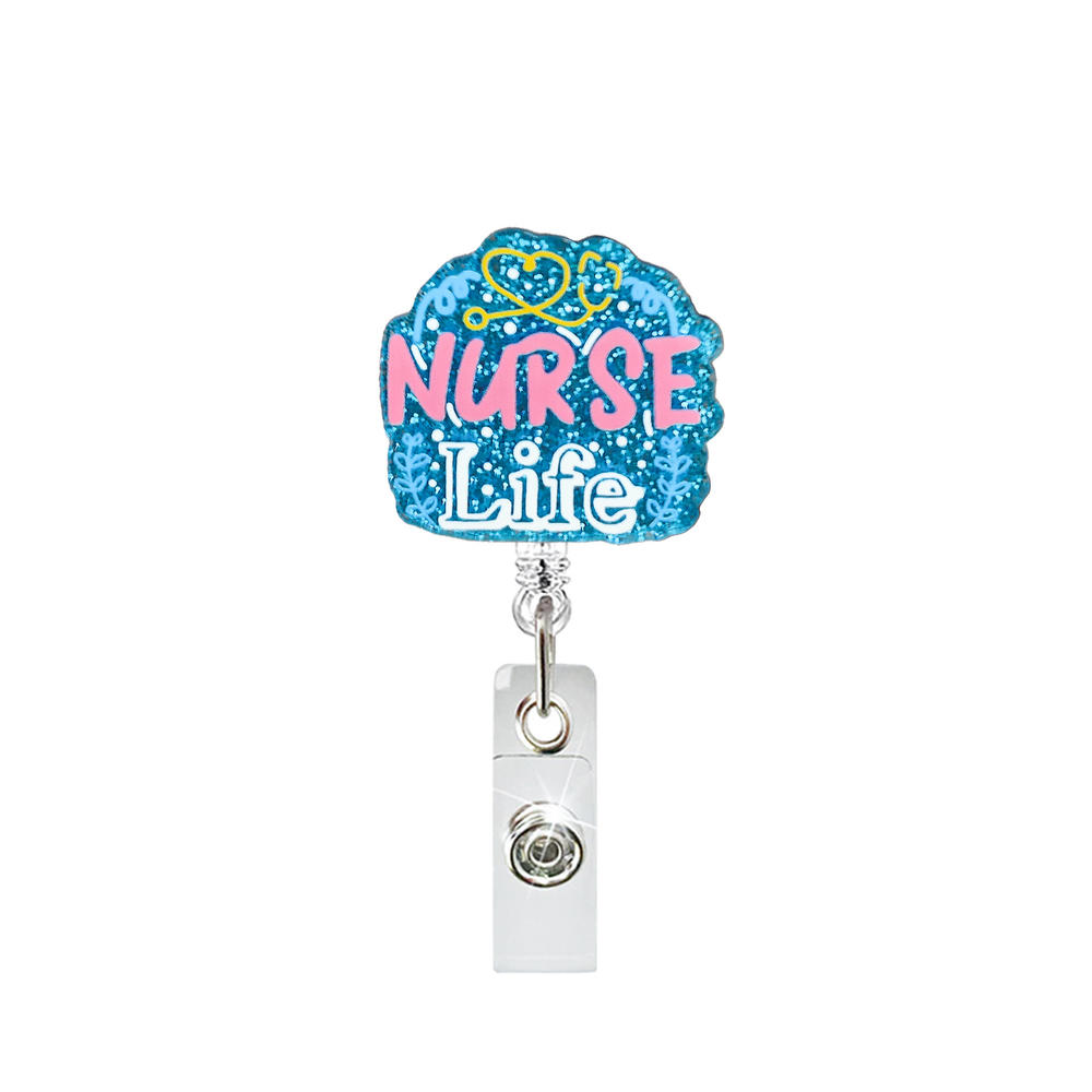Acrylic Heart Lung Brain Kidney Retractable Pull Badge Reel For Nurse Doctor Id Lanyard Name Tag Key Ring Chain Clips Hospital