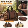 Large Capacity Bag for - Portable Outdoor Wood , Storage Bag with Handles