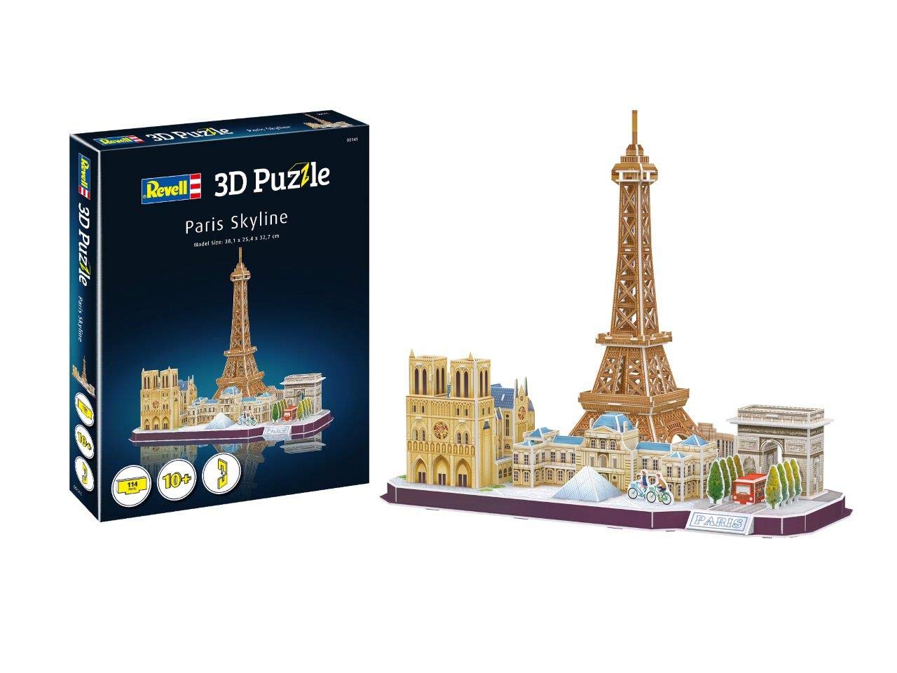 

German Level 3D Puzzle City Lines Paris (Paper Craft) 00141