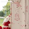 1PC NAPEARL Christmas Blackout Curtains Snowman Christmas Tree Pattern Printed Curtains for Bedroom Living Room Balcony Window for Home Decor