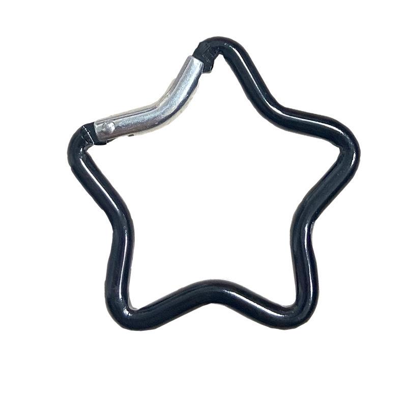 Aluminum Alloy Star-Shaped Carabiner Hook Ornament