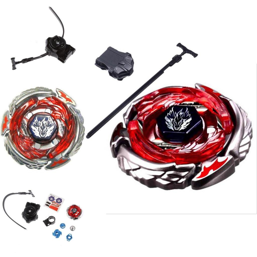 New 6 Pcs 2017 Beyblade 4d5d Fusion Top Metal Master Rapidity Fight Launcher