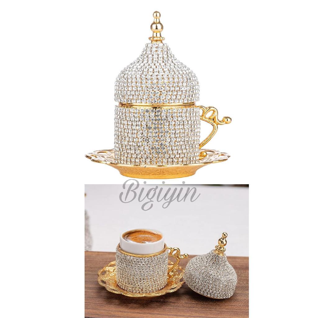 6-piece Coffee Cup Set Crystal Stone Coffee Cup Espresso Set 27 Pieces