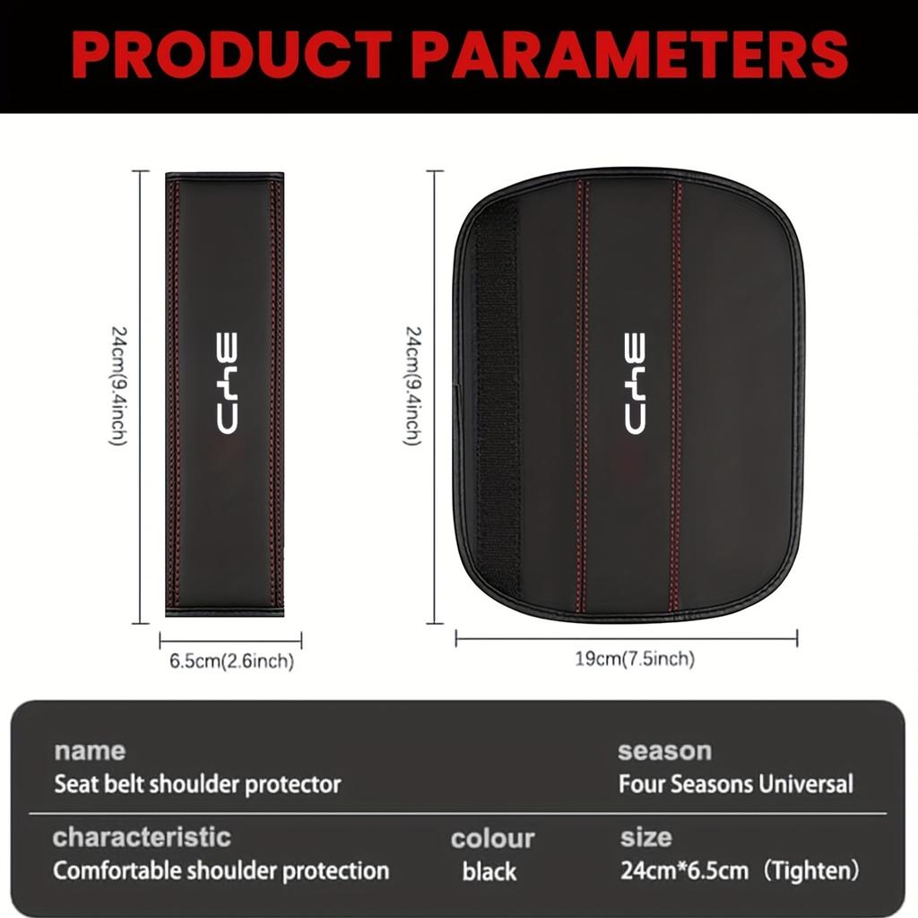 2Pc For BYD Tang F3 E6 Atto Yuan Plus Song Max G3 I3 Ea1 Dmi 2din Car Seat Belt Shoulder Protector Cover Safety Belt Padding Pad
