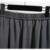DIMANAF 2026 Summer New Plus Size Women Long Pants Thin Loose Casual Elastic Waist Fashion Lady Bottoms Clothing Solid