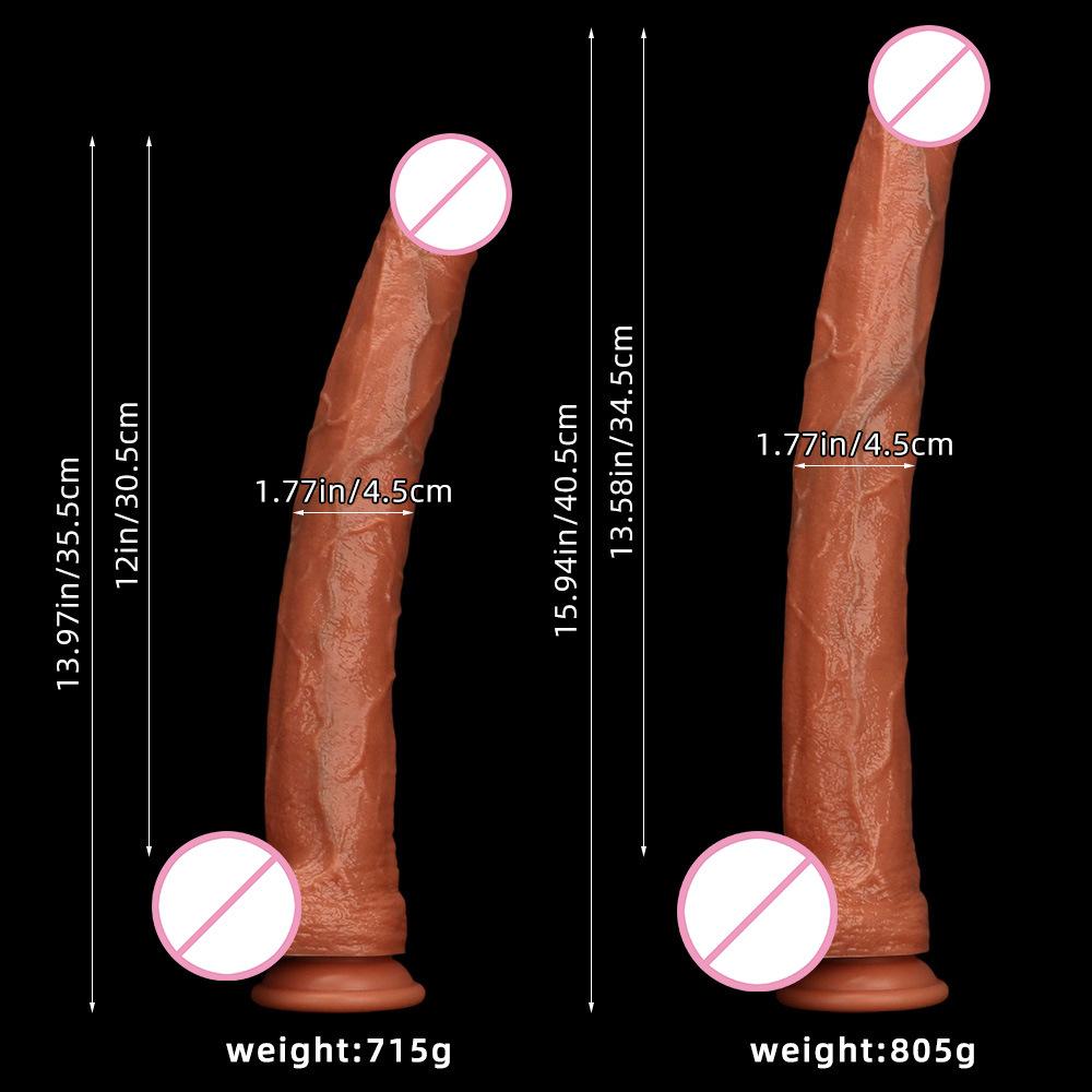 Super Large and Ultra Long Silicone Simulated Dildo Female Masturbator Penetrates Deep Into The Anus with A Large Anal Plug