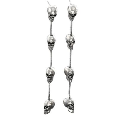 Skelett-Ohrhänger Tragbare Quasten Gothic Festival Schmuck für Damen