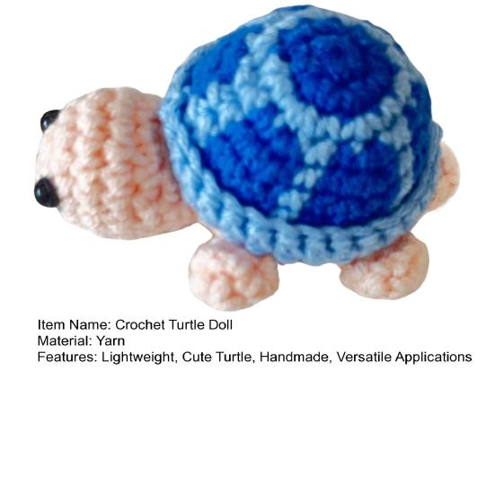 Crochet Turtle Handmade Mini Turtle Keychain Charm Cute Tortoise Doll Pendant Keyring Backpack Charm Gift for Girls Sister