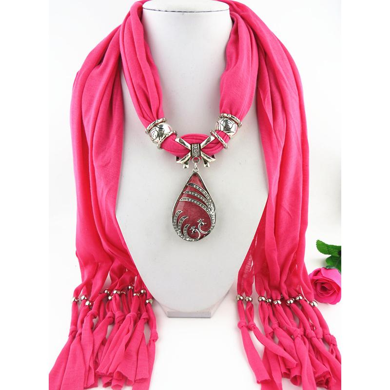 

Ювелирный шарф, шарф с подвеской из смолы, женский шарф 180*40