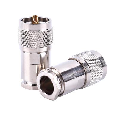 Adapter koncentryczny rf wtyk męski uhf pl259 zacisk lg8 lg165 lg213 złącze lg400