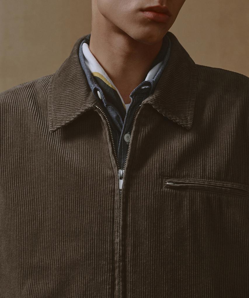Musinsa Standard 8W Corduroy Work Jacket [Taupe Beige]