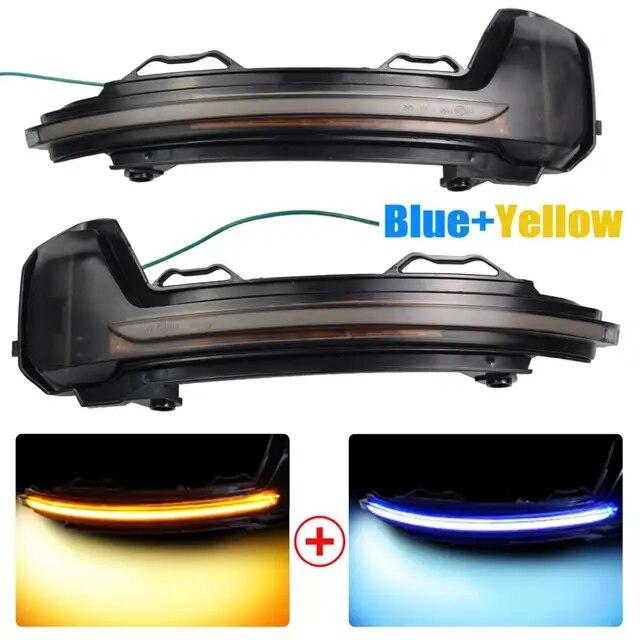 For VW Tiguan MK2 2017 2018  Touareg MK3 EU  LED Dynamic Turn Signal Light Flasher Flowing Water Blinker Flashing Light